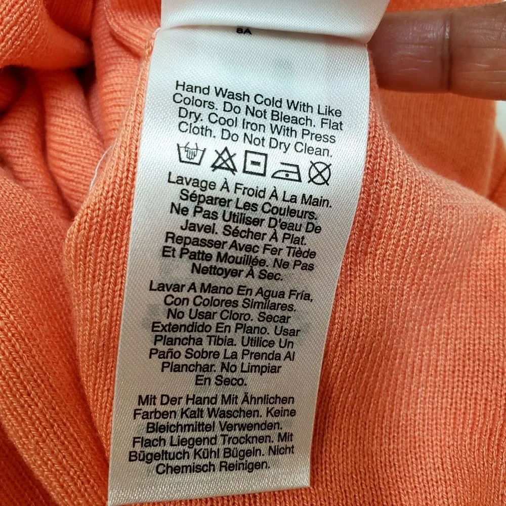 DONNA KARAN Viscose Blend V-Neck Oversized Dolman Sleeve Top Size M - Picture 8 of 11